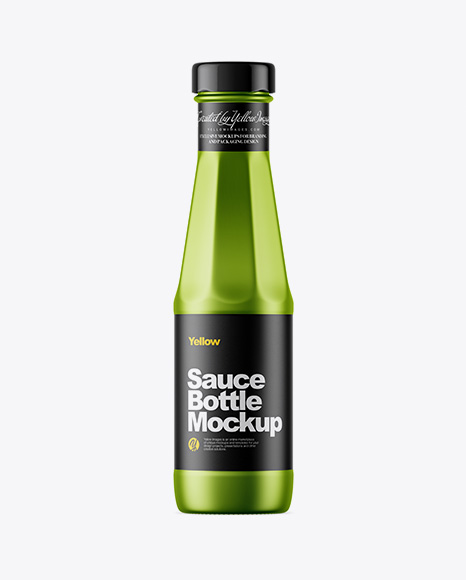 Metallized Sauce Bottle Mockup - Free Download Images High Quality PNG, JPG