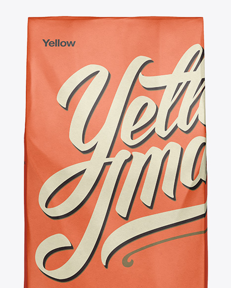 Download Paper Bag Mockup - Front View in Bag & Sack Mockups on Yellow Images Object Mockups