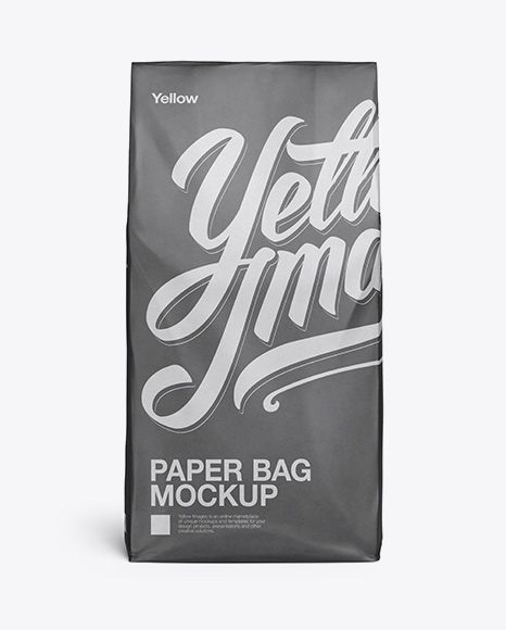 Paper Bag Mockup   Front View PSD #6