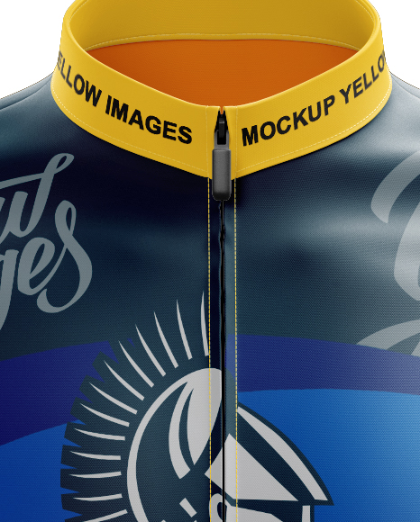 Download Men S Full Cycling Kit Mockup Front View In Apparel Mockups On Yellow Images Object Mockups PSD Mockup Templates