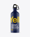 Matte Water Bottle Mockup - Front View