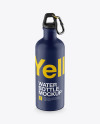 Download Matte Water Bottle Mockup - Halfside View in Bottle Mockups on Yellow Images Object Mockups