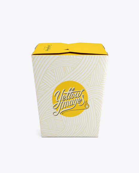 Download Noodles Box Mockup In Box Mockups On Yellow Images Object Mockups