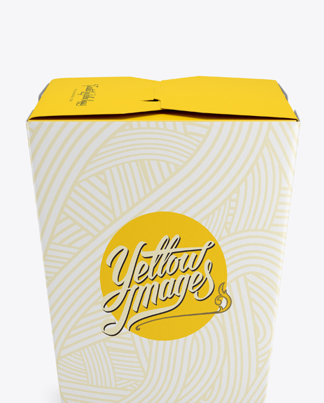 Download Noodles Box Mockup In Box Mockups On Yellow Images Object Mockups