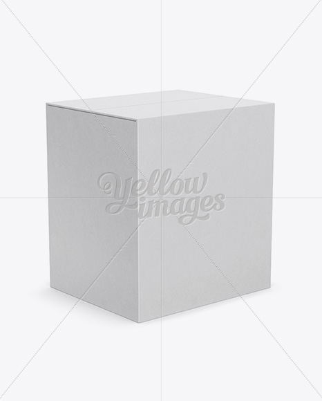 Download Paper Box Mockup Half Side View High Angle Shot In Box Mockups On Yellow Images Object Mockups PSD Mockup Templates