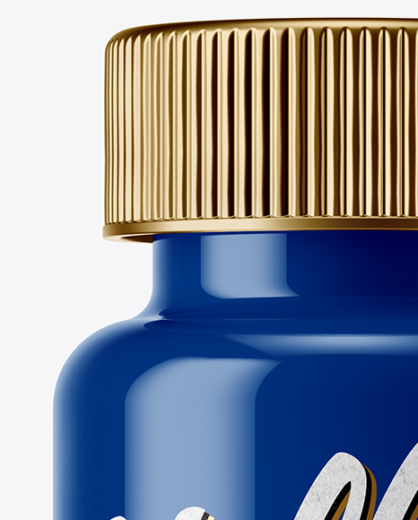 Glossy Plastic Pills Bottle Mockup PSD #2