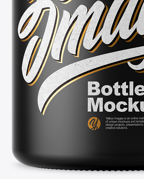 Matte Plastic Pills Bottle Mockup PSD #6