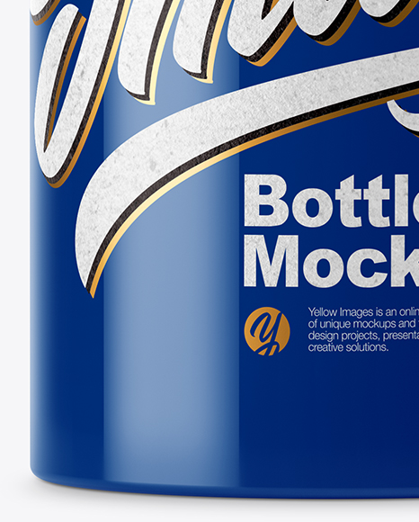 Glossy Plastic Pills Bottle Mockup PSD #6