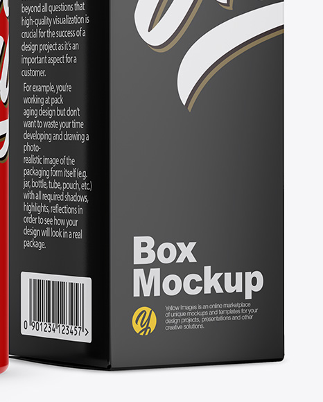 Download Matte Bottle Paper Box Psd Mockup Yellowimages