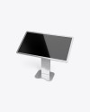 Metallic Touch Screen Display Table Mockup