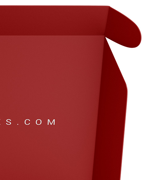 Opened Matte Paper Box Mockup PSD #2