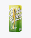 Carton Package with Straw Mockup