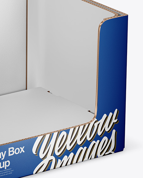 Download Cardboard Display Box Mockup In Box Mockups On Yellow Images Object Mockups Yellowimages Mockups