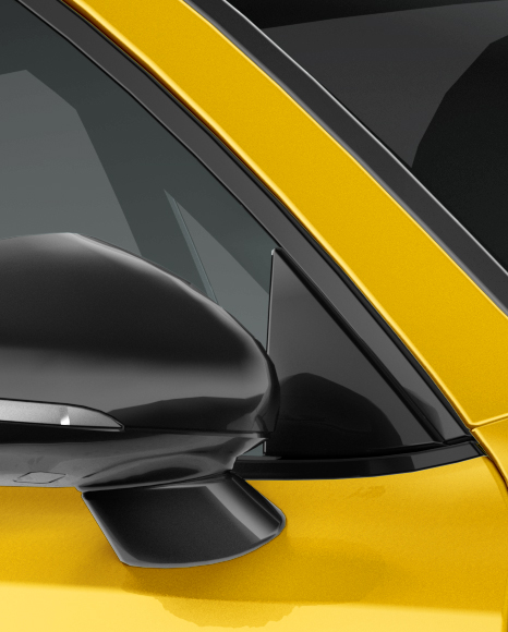 Sport Car Mockup   Half Side View PSD #5