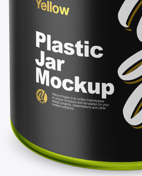 Metallic Jar Mockup   Front View (High Angle Shot) PSD #5