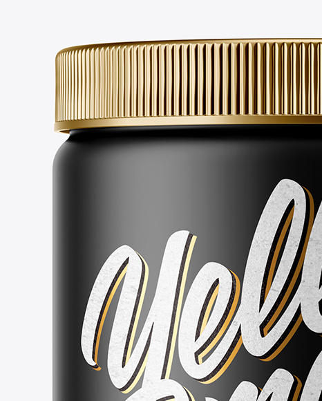 Matte Plastic Jar Mockup PSD #2