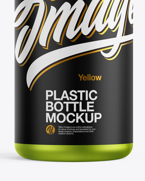 Metallic Plastic Bottle Mockup PSD #1
