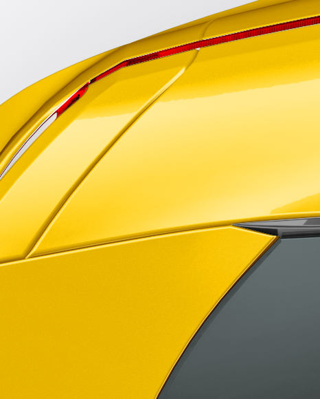 Sport Car Mockup   Top View PSD #5