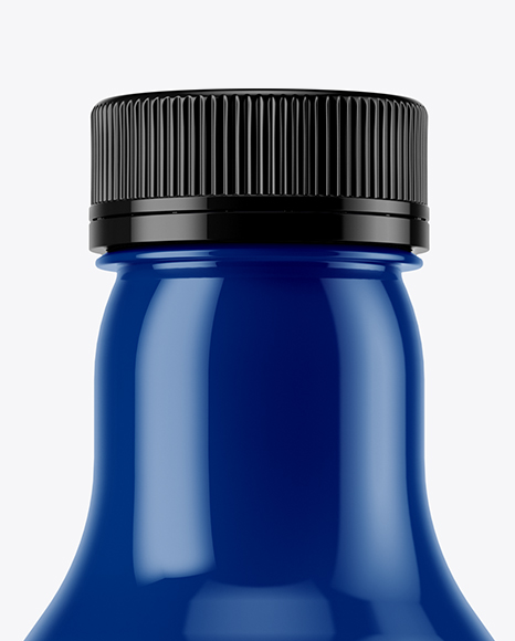 Glossy Plastic Bottle Mockup PSD #1