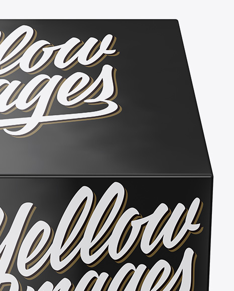 Glossy Paper Box Mockup PSD #1