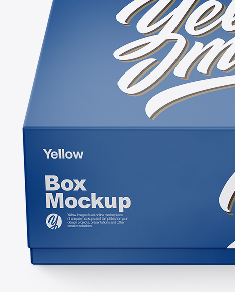 Matte Paper Box Mockup PSD #3