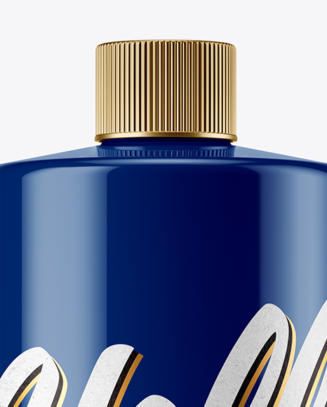 Glossy Plastic Bottle Mockup PSD #2