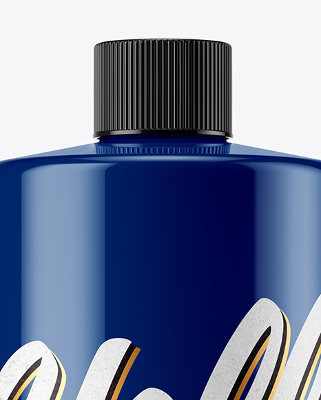 Glossy Plastic Bottle Mockup PSD #1