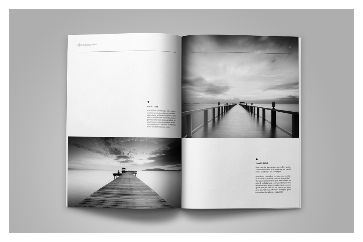 Photo Album Template in Brochure Templates on Yellow Images Creative Store