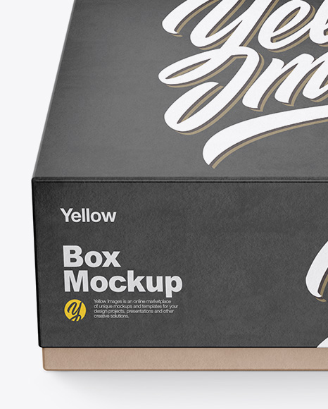 Textured Paper Box Mockup PSD #2