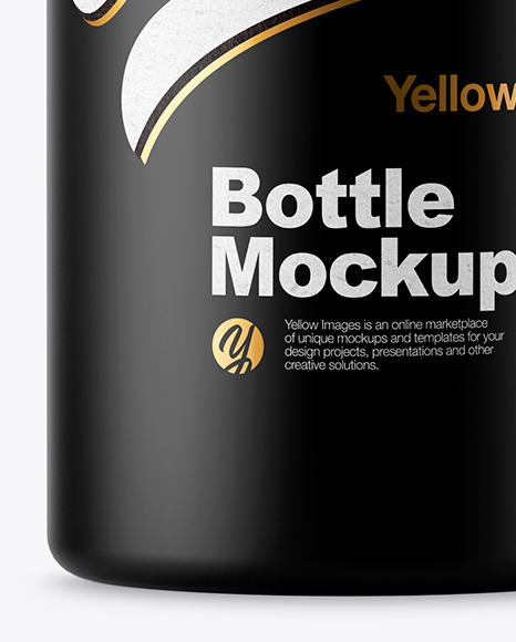 Matte Plastic Bottle Mockup PSD #6