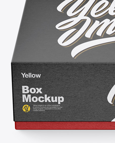 Textured Paper Box Mockup PSD #3