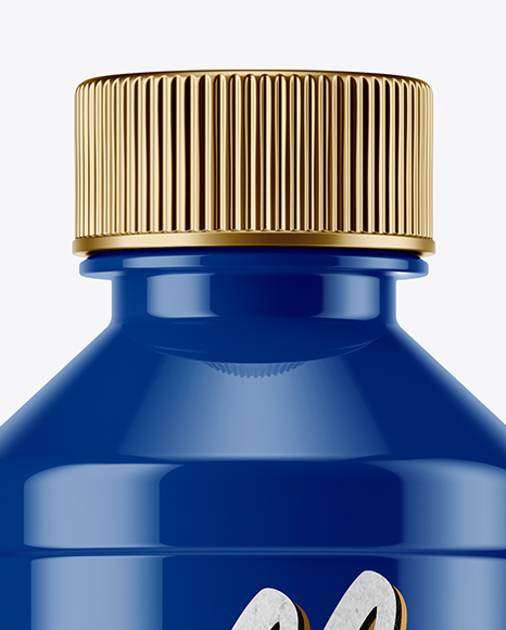 Glossy Plastic Bottle Mockup PSD #2
