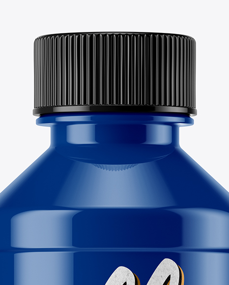 Glossy Plastic Bottle Mockup PSD #1