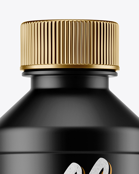 Matte Plastic Bottle Mockup PSD #2