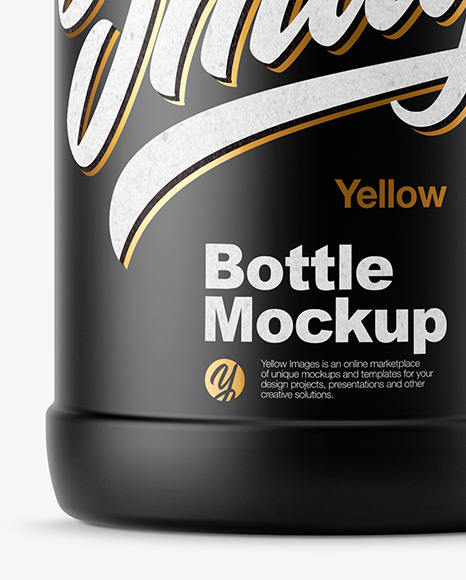 Matte Plastic Bottle Mockup PSD #6