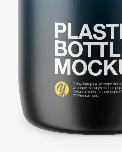 Matte Plastic Bottle Mockup PSD #1