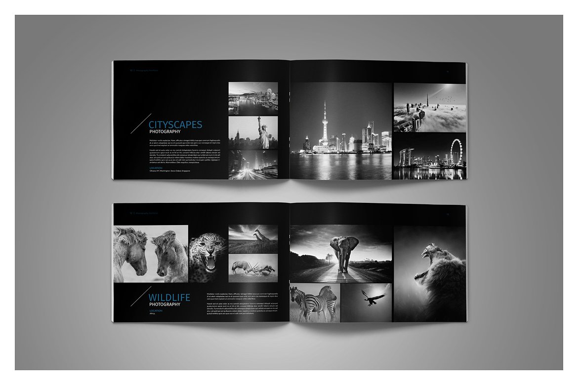 Photo Album Template on Yellow Images Creative Store Photo Album Template on Yellow Images Creative Store