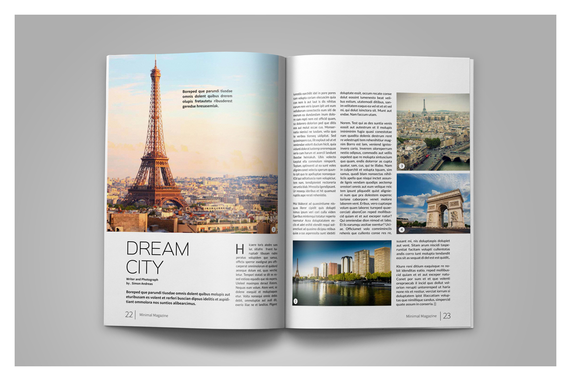 Multipurpose Magazine Template In Magazine Templates On Yellow Images Creative Store