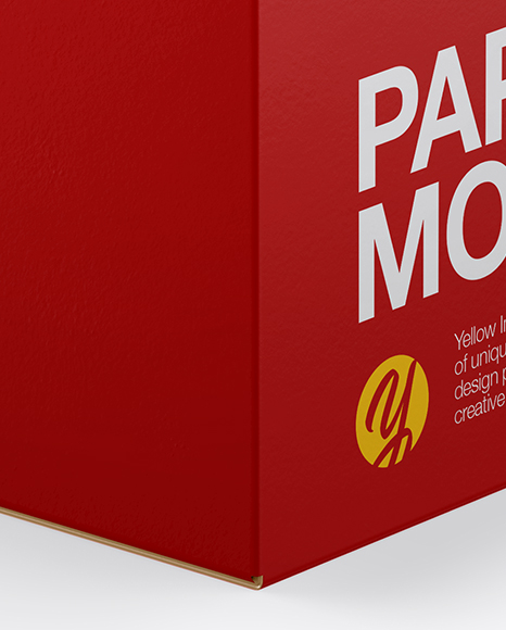 Box Mockup   Half Side View PSD #1