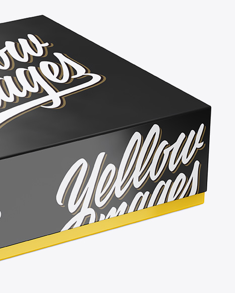 Glossy Paper Box Mockup PSD #1
