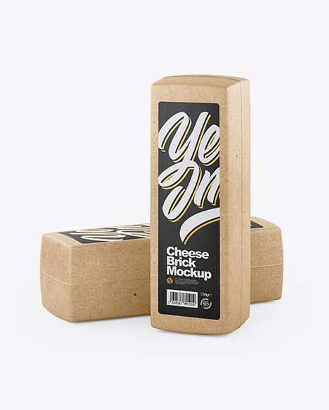 Two Cheese Bricks Mockup PSD #4