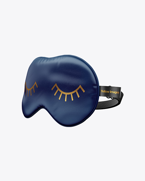 Download Silk Sleep Mask Mockup Half Side View In Object Mockups On Yellow Images Object Mockups