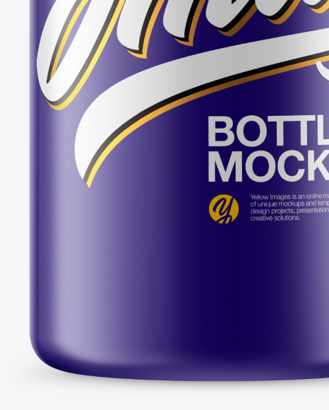 Matte Plastic Bottle Mockup PSD #1