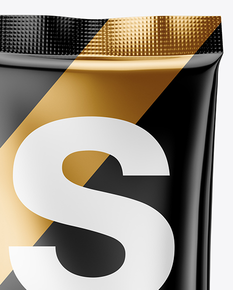 Glossy Sachet Mockup PSD #7