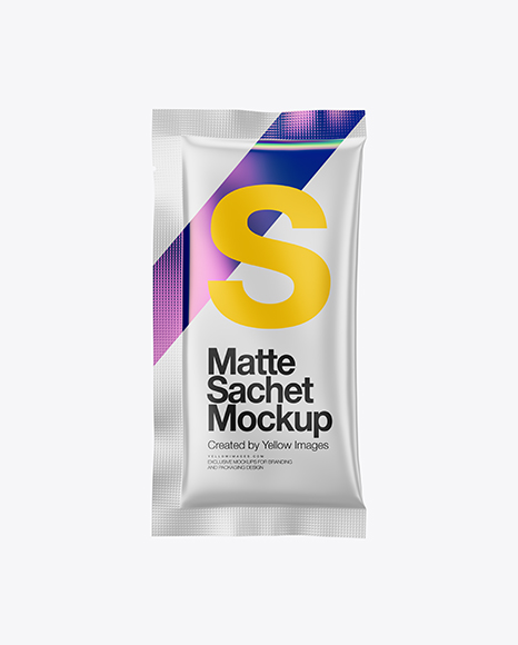 Matte Sachet Mockup PSD #2