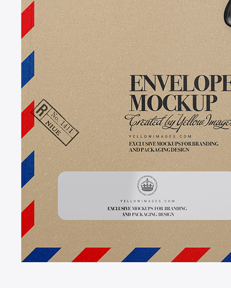 Download Kraft Envelope Mockup In Stationery Mockups On Yellow Images Object Mockups Yellowimages Mockups