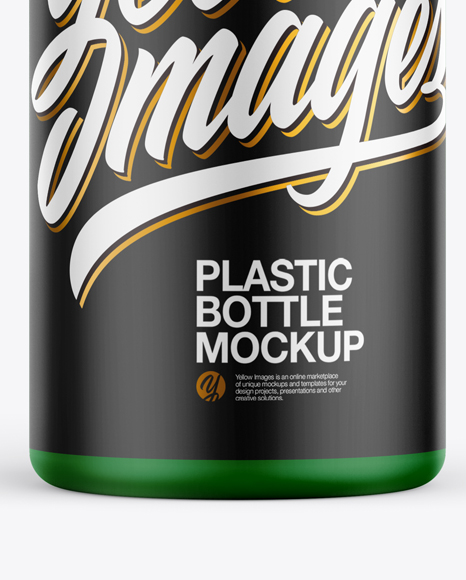 Matte Plastic Bottle Mockup PSD #1