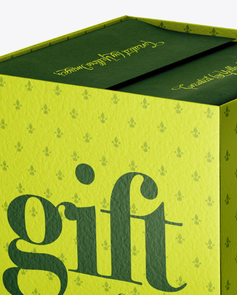 Metallic Box Mockup PSD #1