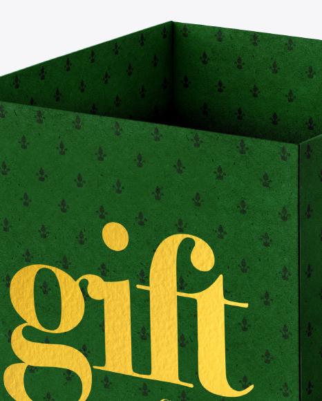 Kraft Box Mockup PSD #6