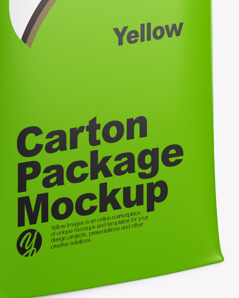 Matte Carton Package Mockup PSD #1